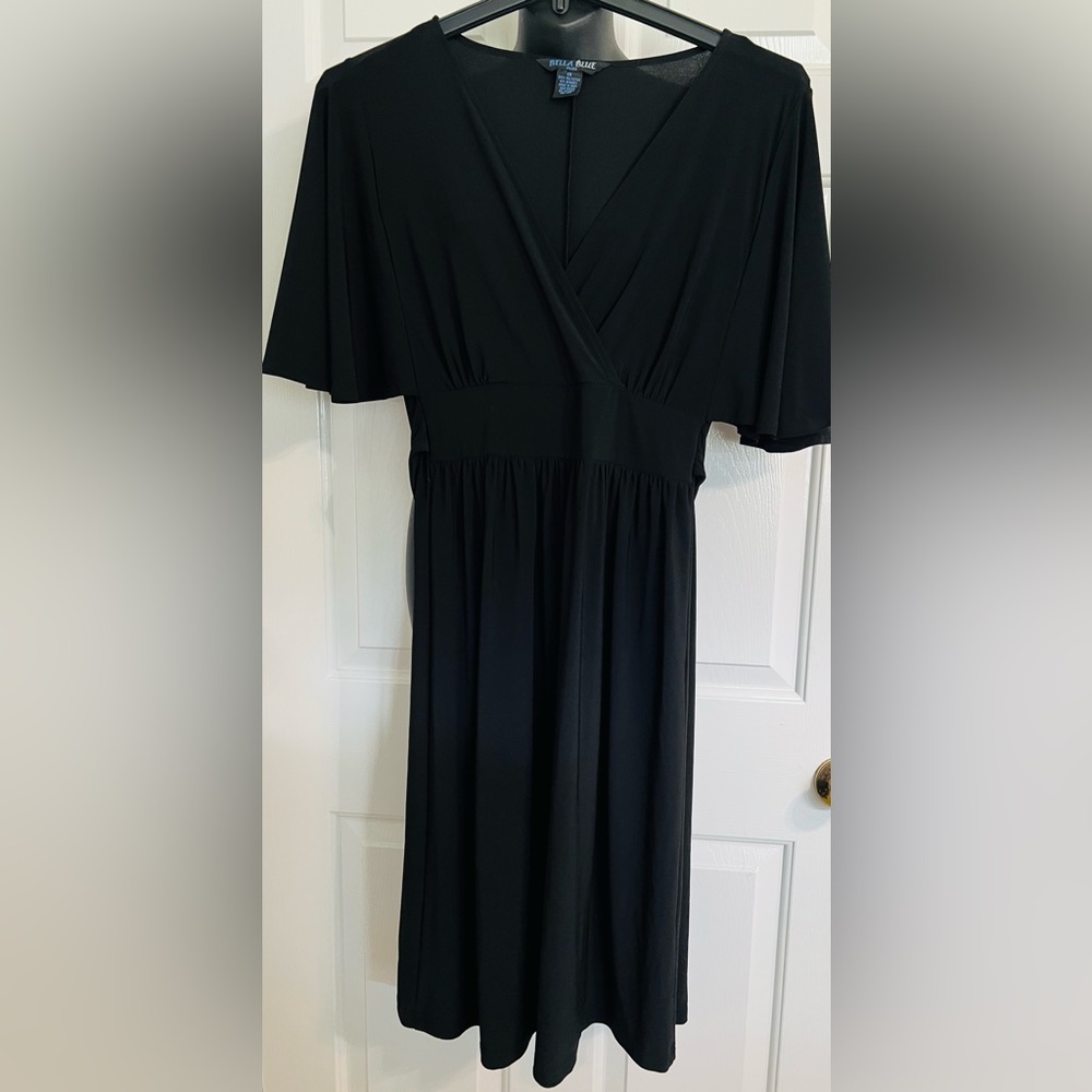Bella Blue Plus Black Dress